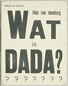 Cover Of ''what Is Dada'' — Theo Van Doesburg
