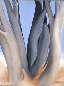 Dark Tree Trunks — Georgia O'keeffe