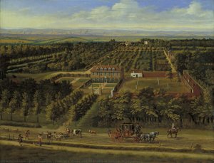 View Of A House And Its Estate In Belsize, Middlesex — Jan Siberechts, Flemish Landscape