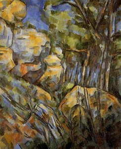 Rocks Near The Caves Below The Chateau Noir — Paul Cézanne, Post-impressionism
