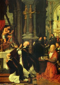 Adriaen The Mass Of St Gregory — Adriaen Isenbrant