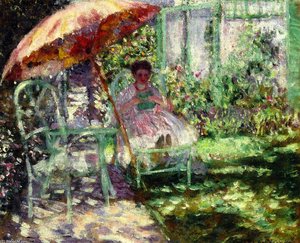 Study For 'the Garden Parasol' — Frederick Carl Frieseke