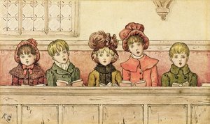Singing In Church — Kate Greenaway