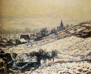 Winter At Giverny — Claude Monet