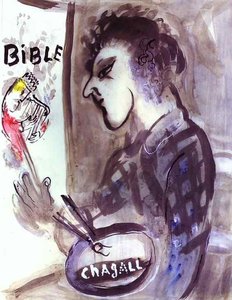 Self Portrait With A Palette — Marc Chagall