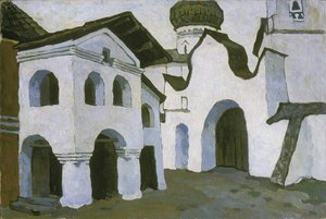 Pskov Churchyard — Nicholas Roerich