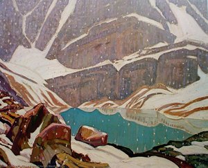 Mountain Snowfall, Lake Oesa — James Edward Hervey Macdonald