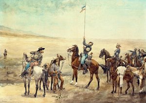 Signaling The Main Command — Frederic Remington