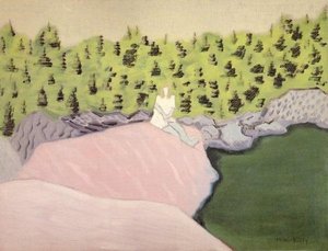 Figure By Pool — Milton Avery