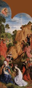 Calvary Triptych (left Panel) — Hugo Van Der Goes