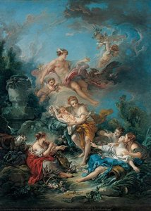 Mercury Confiding The Infant Bacchus To The Nymphs Of Nysa — François Boucher, Baroque Rococo