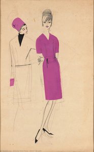 Sketch, two girls