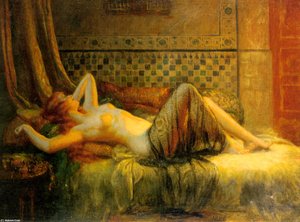 Reclining Nude — Delphin Enjolras, Academicism