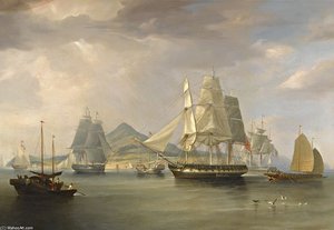 The Opium Ships At Lintin, China — William John Huggins