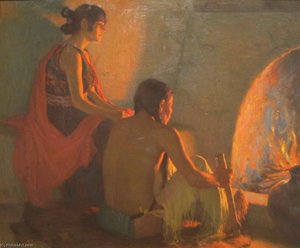 Fireside — Joseph Henry Sharp