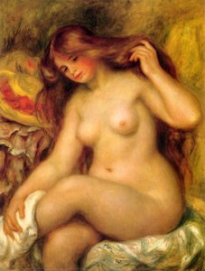 Bather With Blonde Hair — Pierre-auguste Renoir, Impressionism