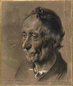 Head Of An Old Man — Adolph Von Menzel