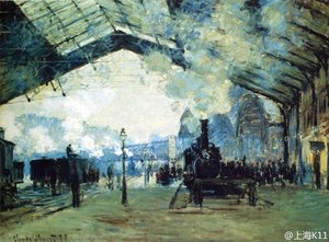 Saint-lazare Gare, Normandy Train — Claude Monet, Impressionism
