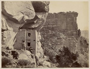Ancient Ruins In The Cañon Of The Mancos, Colorado — William Henry Jackson, American Luminist Landscape