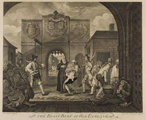 The Roast Beef Of Old England — William Hogarth, Satirical Neoclassicism