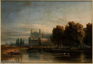 View Of Eton College — John Varley I (the Older)