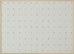 Random Dot Grid Pattern V 73-121 — Herman De Vries