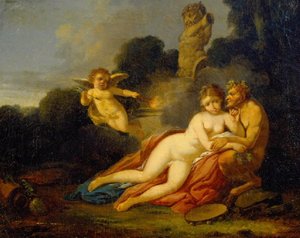 Nymphe, Satyre Et Amour — Jean-baptiste Mallet
