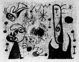 Barcelona Series Xlvii — Joan Miró, Surrealist Painting