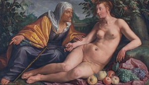 Vertumnus And Pomona — Hendrik Goltzius