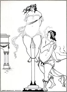 Juvenal Scourging Woman — Aubrey Vincent Beardsley