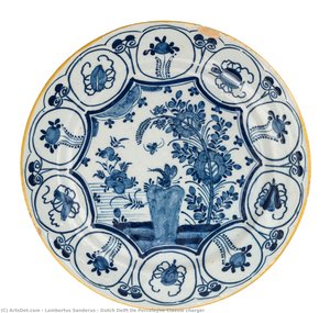 Dutch Delft De Porceleyne Claeuw charger