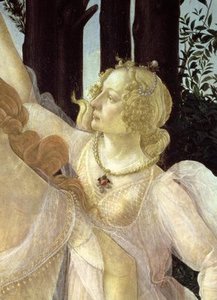 Detail Of One Of The Three Graces, From The Primavera — Sandro Botticelli, Early Renaissance