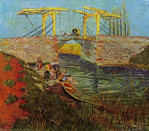 The Langlois Bridge At Arles — Vincent Willem Van Gogh, Post-impressionism