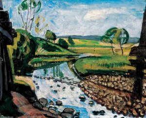 Landscape In Krahovice — Bertalan Pór