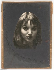 Untitled (head Of A Woman In Frontal Pose) — Joseph Cornell
