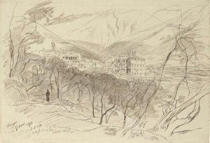 View Of Taggia, Liguria, Italy 2 — Edward Lear