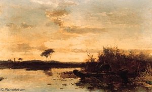Vue De La Hollande Dans Les Polders — Paul Joseph Constantine Gabriel