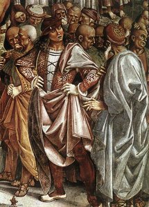 Sermon And Deeds Of The Antichrist (detail) — Luca Signorelli