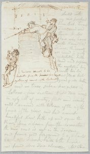 Sketch Of Soldiers Manning A Redoubt. From: Journal Made On A Visit To The Disturbed District Of — Nicholas Chevalier