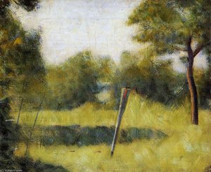 El Claro (paisaje Con Un Palo) — Georges Pierre Seurat