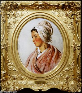Portrait Of Marguerite Bourgoigne — Abraham Solomon
