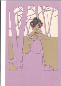 Girls With Purple Surrounds (10) — Raphael Kirchner