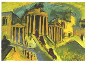 Brandenburg Gate In Berlin — Ernst Ludwig Kirchner, German Expressionism