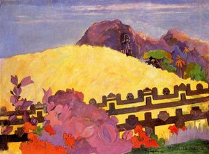 Parahi Te Marae (also Known As There Lies The Temple) — Eugène Henri Paul Gauguin, Post-impressionism