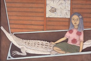 Making Friends With Alligator — I Dewa Putu Mokoh