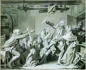 A Father Curses Hos Ungrateful Son, 1777 — Jean-baptiste Greuze, Neoclassicism