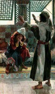 Nathan Rebukes David, As In 2 Samuel 120 — Jacques Joseph Tissot