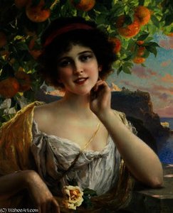 Beauty Under the Orange Tree