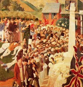 Unveiling Cookham War Memorial — Sir Stanley Spencer