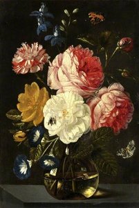 A Vase Of Flowers — Jan Van Kessel The Elder, Dutch Golden Age